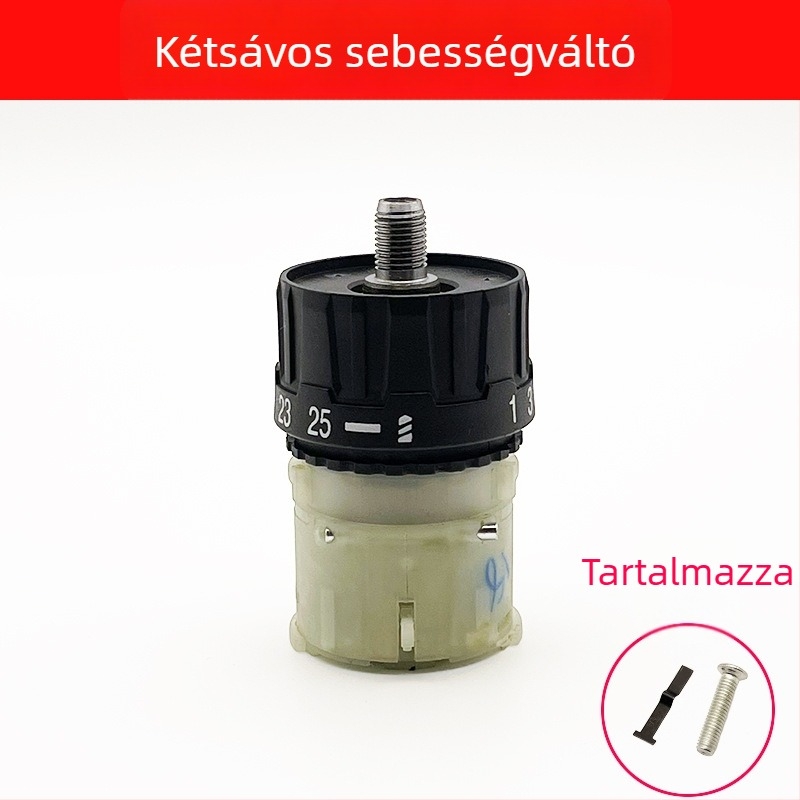 Fúróházas hajtómű egység – kettős sebesség, Brushed/Brushless kompatibilis, 12V/16,8V/21V, fém + műanyag