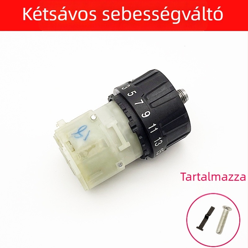 Fúróházas hajtómű egység – kettős sebesség, Brushed/Brushless kompatibilis, 12V/16,8V/21V, fém + műanyag