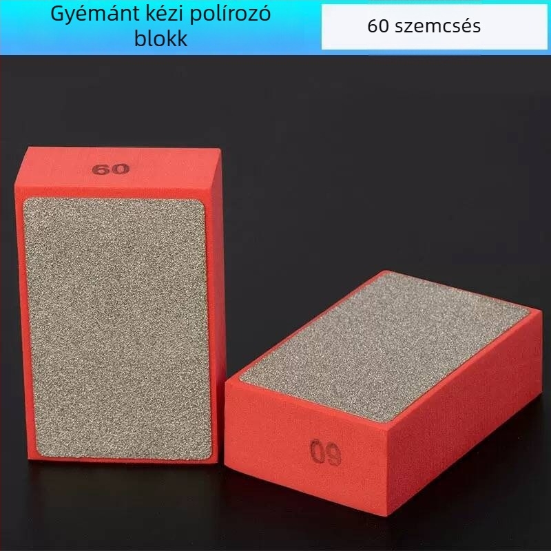 Gyémántos kézi élcsiszoló eszköz csempékhez – Xinda, modell 00, anyag: emery, 60-mesh gyémánt csiszoló (száraz csiszolás)