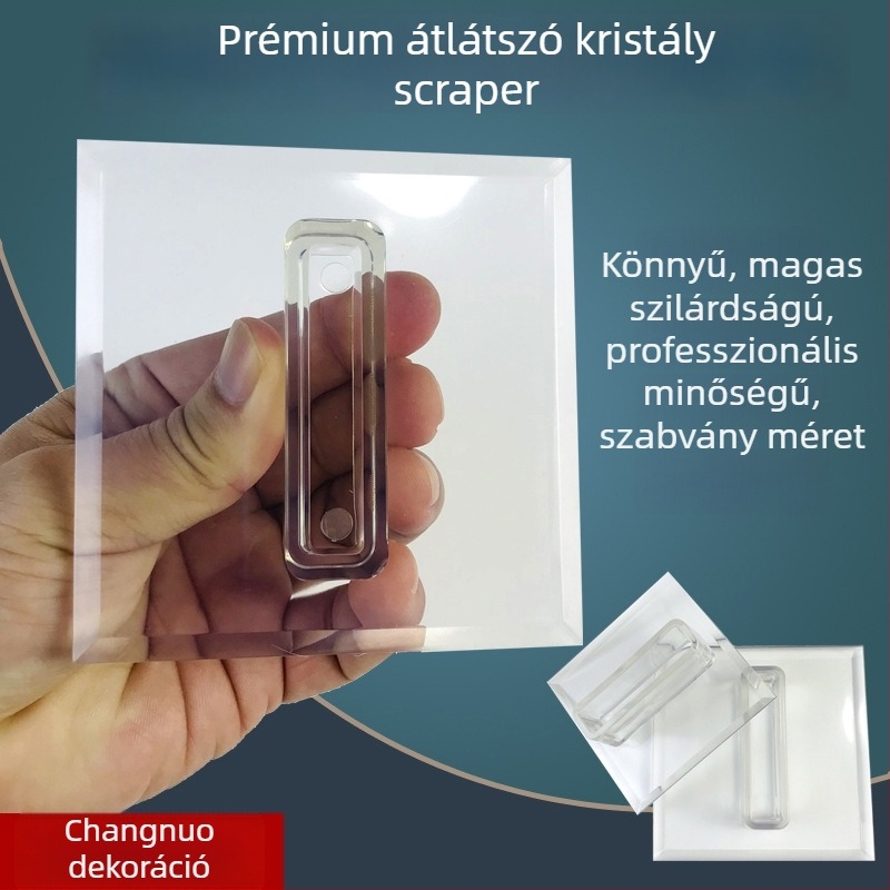 Átlátszó, többszörös kaparóeszköz — műanyag és akril, velúr csiszolás, festéshez, modell 806TA, Class High márka