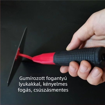 Zidárszati lapát vasnyélen és hegyes éllel, 65Mn alaplemez cementes vakoláshoz