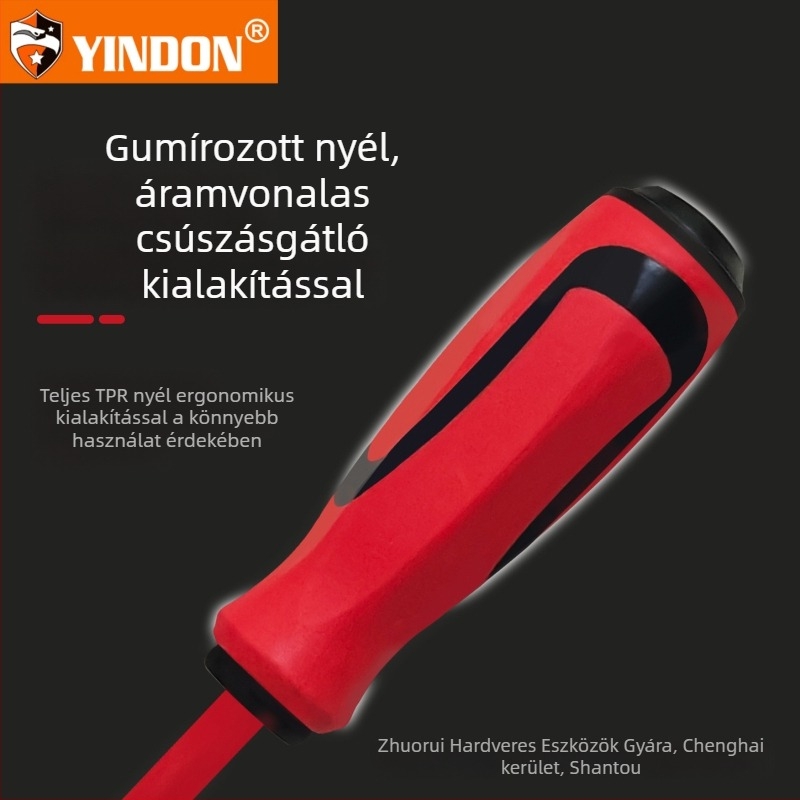 Ipari minőségű, erősen mágneses, szigetelt villanyszerelő csavarhúzó készlet Philips és lapos fej, háztartási használatra, magas feszültség-ellenálló