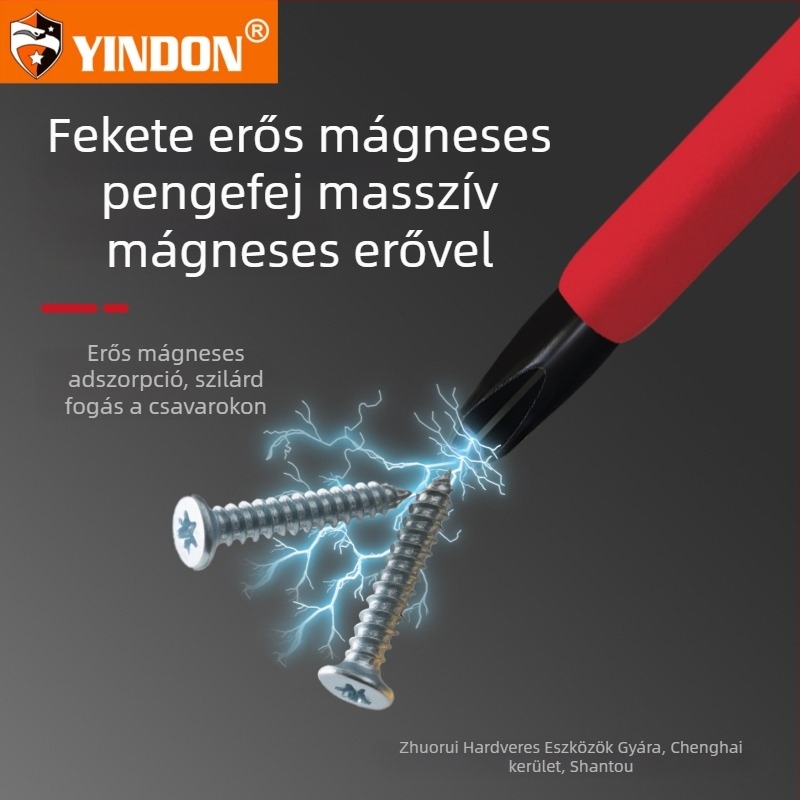 Ipari minőségű, erősen mágneses, szigetelt villanyszerelő csavarhúzó készlet Philips és lapos fej, háztartási használatra, magas feszültség-ellenálló