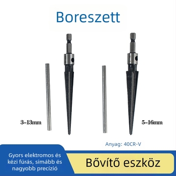 Kónusz reamer háromszög piramis geometriával, nagy pontosságú HSS ötvözet