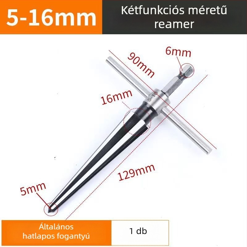 Kónusz reamer háromszög piramis geometriával, nagy pontosságú HSS ötvözet