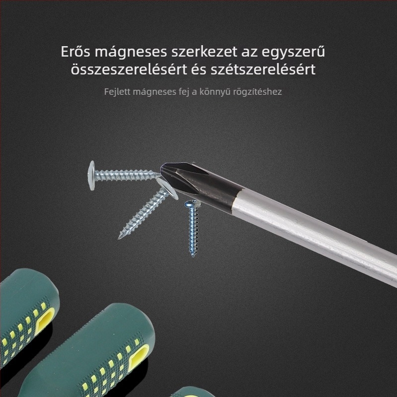 Yu shun csavarhúzó készlet Phillips, flat, háromszög, U- alakú és virágfejű tipussal; szénacél, 0,1 kg; 360 darab