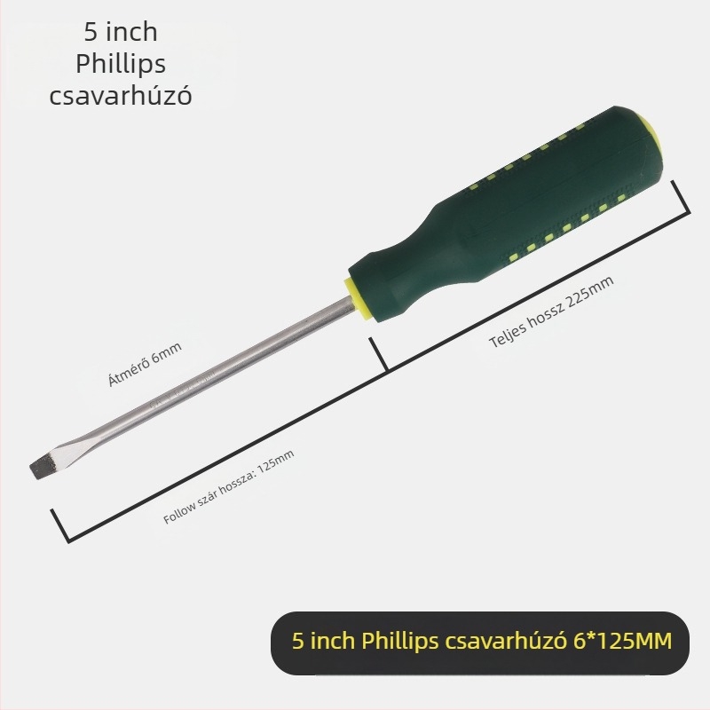 Yu shun csavarhúzó készlet Phillips, flat, háromszög, U- alakú és virágfejű tipussal; szénacél, 0,1 kg; 360 darab