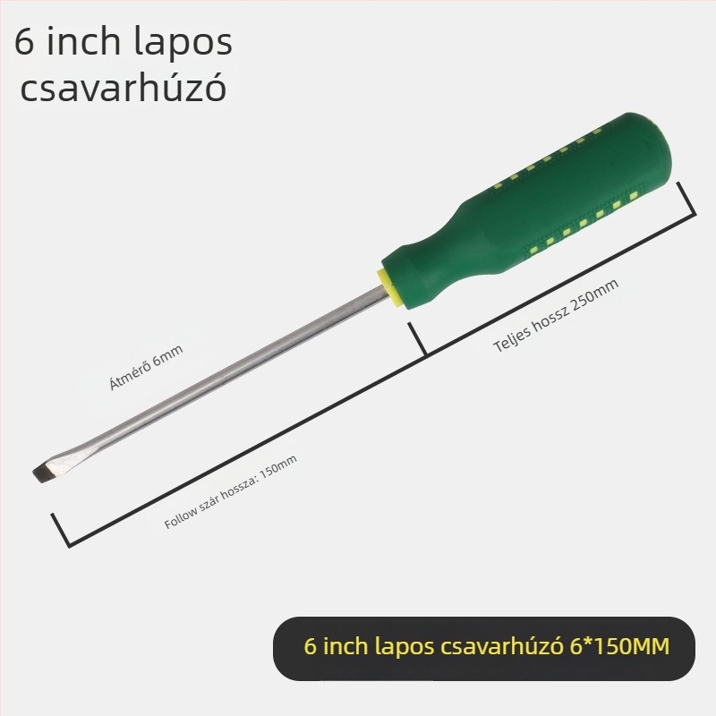 Yu shun csavarhúzó készlet Phillips, flat, háromszög, U- alakú és virágfejű tipussal; szénacél, 0,1 kg; 360 darab