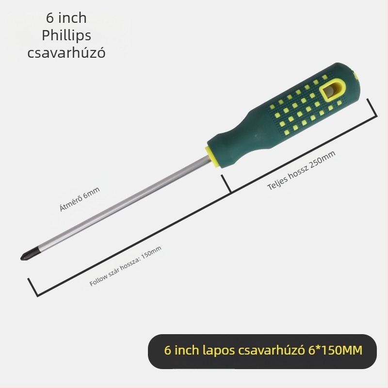 Yu shun csavarhúzó készlet Phillips, flat, háromszög, U- alakú és virágfejű tipussal; szénacél, 0,1 kg; 360 darab