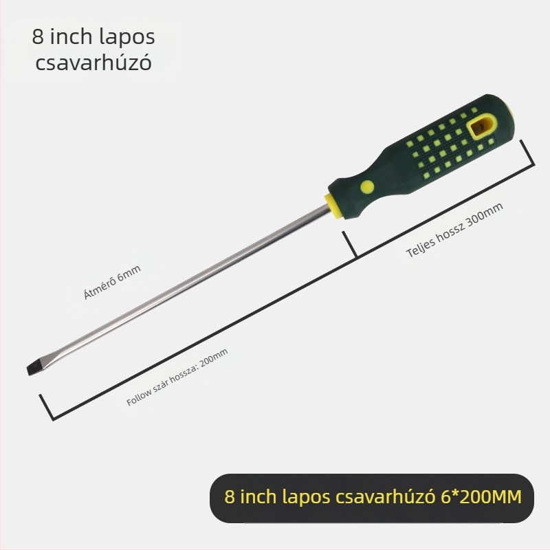 Yu shun csavarhúzó készlet Phillips, flat, háromszög, U- alakú és virágfejű tipussal; szénacél, 0,1 kg; 360 darab