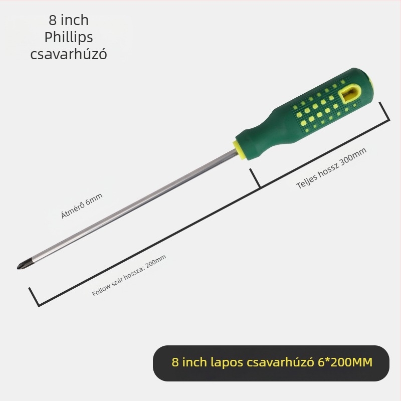 Yu shun csavarhúzó készlet Phillips, flat, háromszög, U- alakú és virágfejű tipussal; szénacél, 0,1 kg; 360 darab