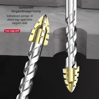 Effective csempe- és betonfúró bit – ultra-kemény, négyfogas excentrikus, száraz fúrás