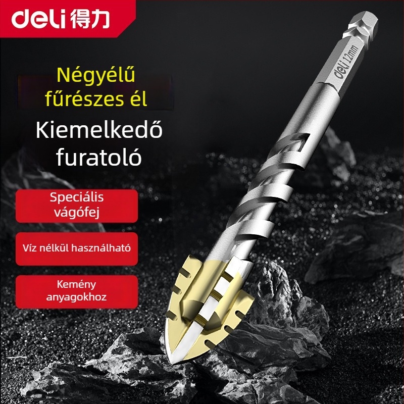 Effective csempe- és betonfúró bit – ultra-kemény, négyfogas excentrikus, száraz fúrás