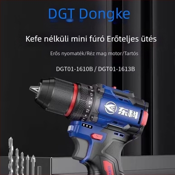 Dongke kefementes Li-ion kézi fúró-csavarbehajtó 16V, 60N nagy nyomatékú, új energiájú járművekhez