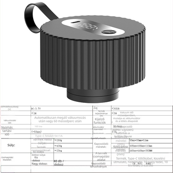 Elektronikus záró Mason üvegekhez – vákuum-záró gép háztartási használatra, utazáshoz és csomagoláshoz