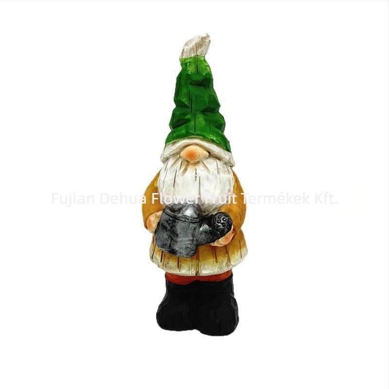 Jien gyantából készült kertészeti szobor – Arctalan Rudolph baba, kültéri törpe figura, antik stílus