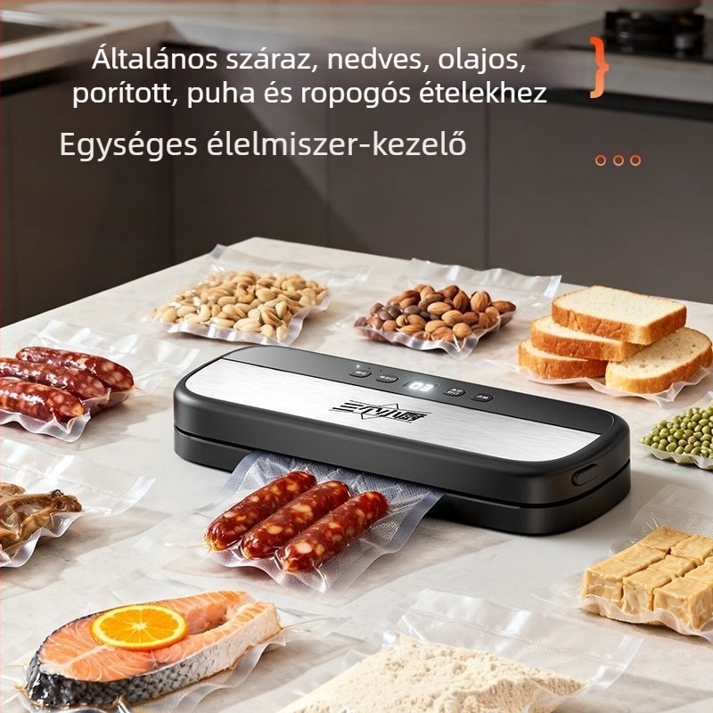 Teljesen automata vákuumzáró készülék, száraz és nedves kettős használat, FK-7909, 135W, 220V, ABS ház