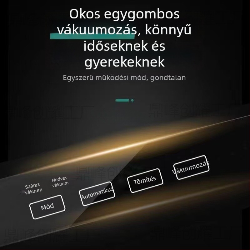 Teljesen automata kereskedelmi vákuumzáró gép élelmiszer csomagolásához, kompakt otthoni használatra