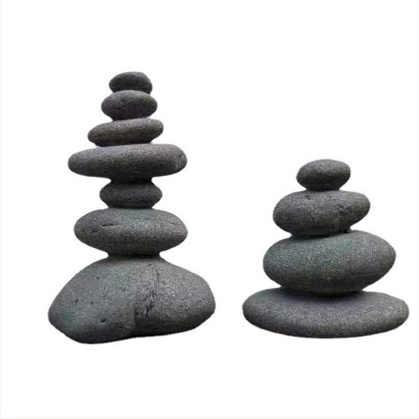 Természetes gyanta anyagú zen-stílusú kerti dísz, kínai stílus, Ruyi kategória, mini tájkép bonsai