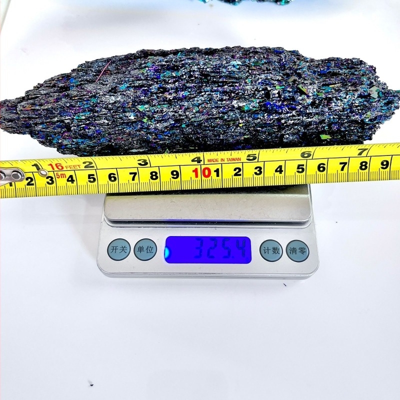 Oktató ásványi példány, fém, Unique márka, kínai stílus, gravírozott kivitel, születésnapi ajándék