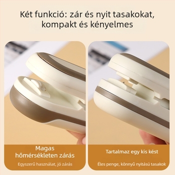 Záróklipsz zacskókhoz — Feldolgozás testreszabása, Nyomtatott logó, Licencelhető magáncímke, Modern egyszerű stílus