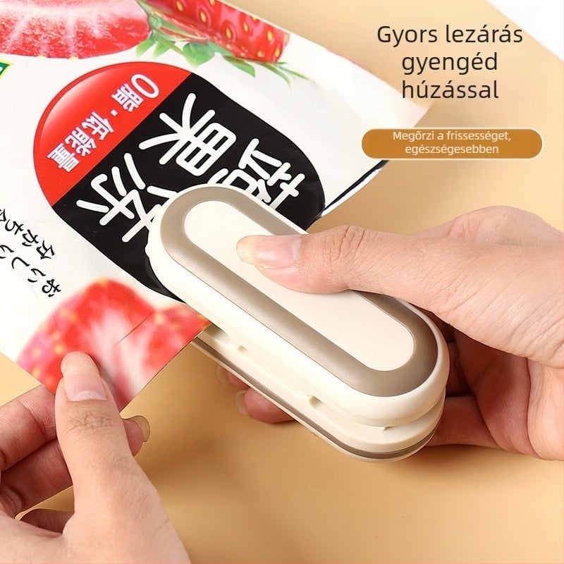 Záróklipsz zacskókhoz — Feldolgozás testreszabása, Nyomtatott logó, Licencelhető magáncímke, Modern egyszerű stílus