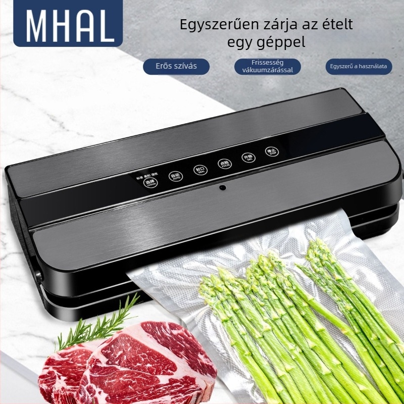 Vákuumcsomagoló készülék, ABS ház, 110W, 220V, Modell 01, Kapacitás >2000 ml