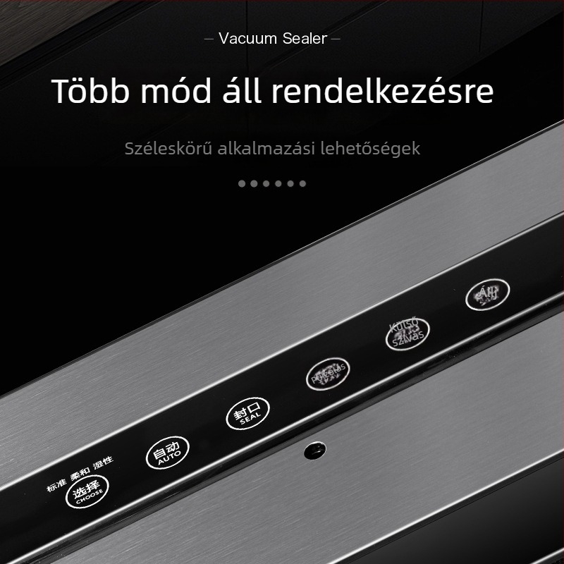 Vákuumcsomagoló készülék, ABS ház, 110W, 220V, Modell 01, Kapacitás >2000 ml