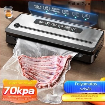 Vákuumzáró gép, teljesen automata, háztartási és kereskedelmi élelmiszercsomagoláshoz