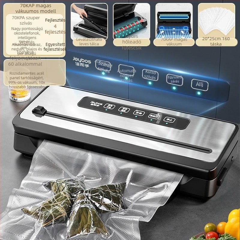 Vákuumzáró gép, teljesen automata, háztartási és kereskedelmi élelmiszercsomagoláshoz