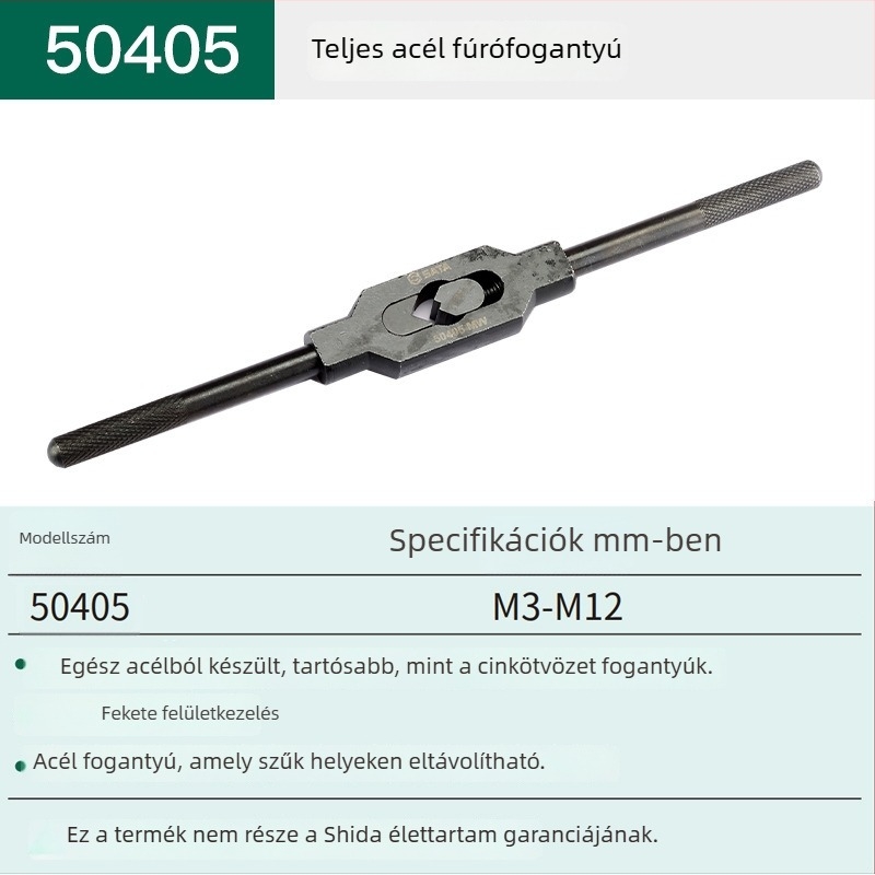 Star Teljes acélból készült menetkészlet, T-típusú tokmány és kézi készlet