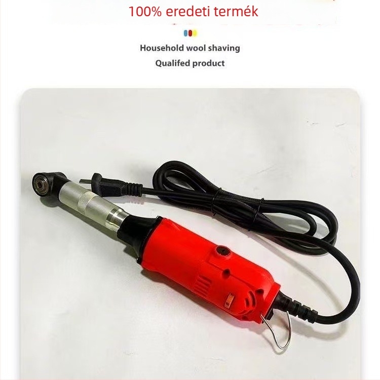 90°-os könyökös elektromos csiszoló, függő kivitel, hatfokozatú szabályozás, hálózati áramellátás, 110–240V, 2,5 kg, vágáshoz és polírozáshoz