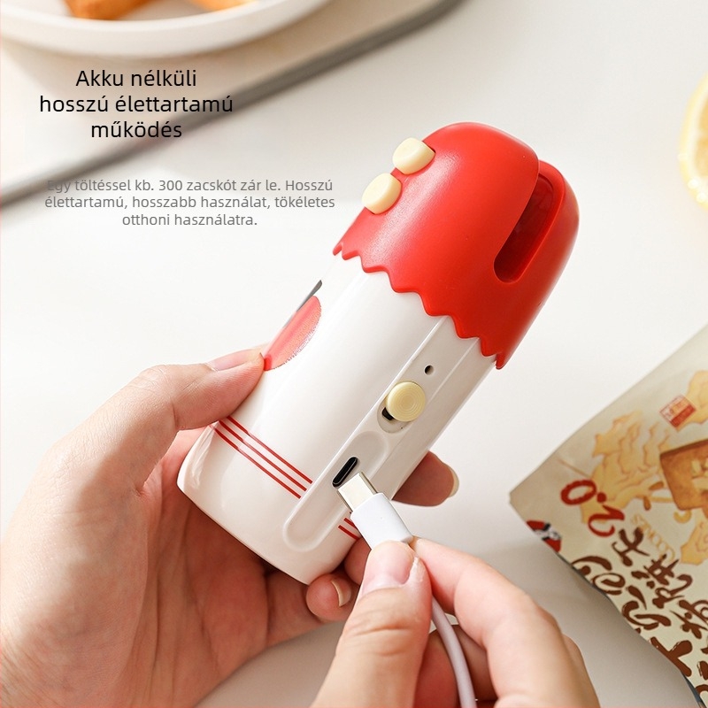 Három az egyben hordozható vákuumzáró készülék otthoni élelmiszer-csomagoláshoz — Márka: Yili, Modell: YL021, Csomagolás: 100 db/doboz, Stílus: Modern Minimalista