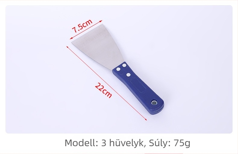Glettkés rozsdamentes acél pengével és rozsdamentes acél nyéllel, Meng Chunlei, falakhoz és gletteléshez