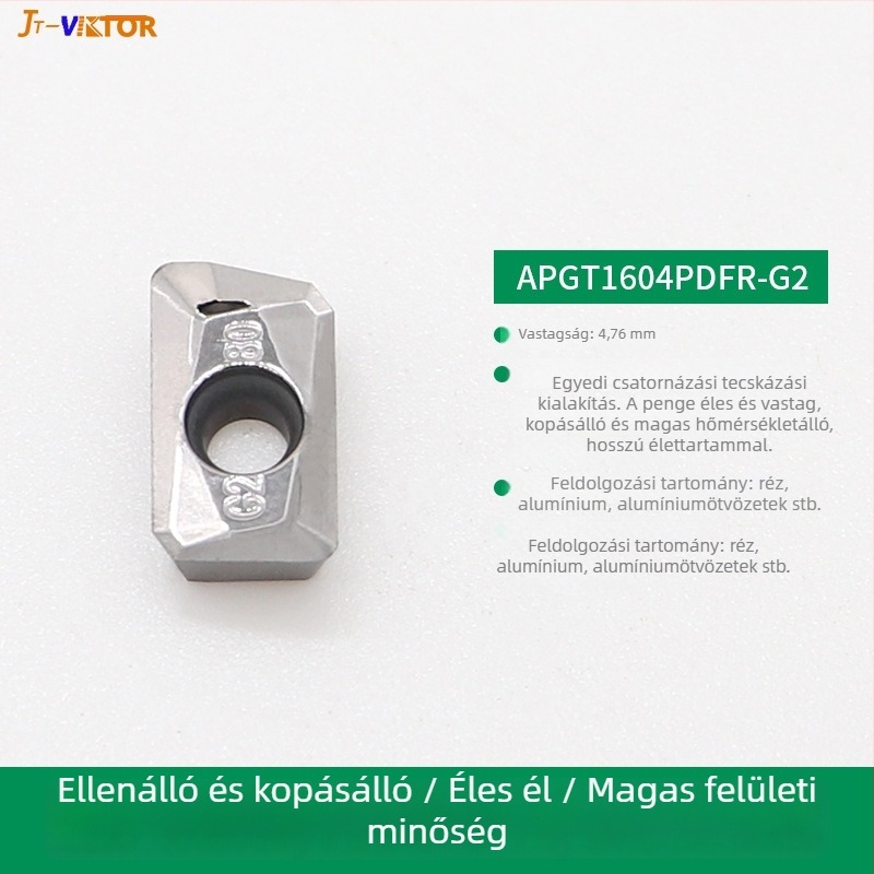 Alumínium maróbetét, APKT/APGT/SEHT sorozat, kopásálló, kódok APKT1604 APGT1604 1135 SEHT1204