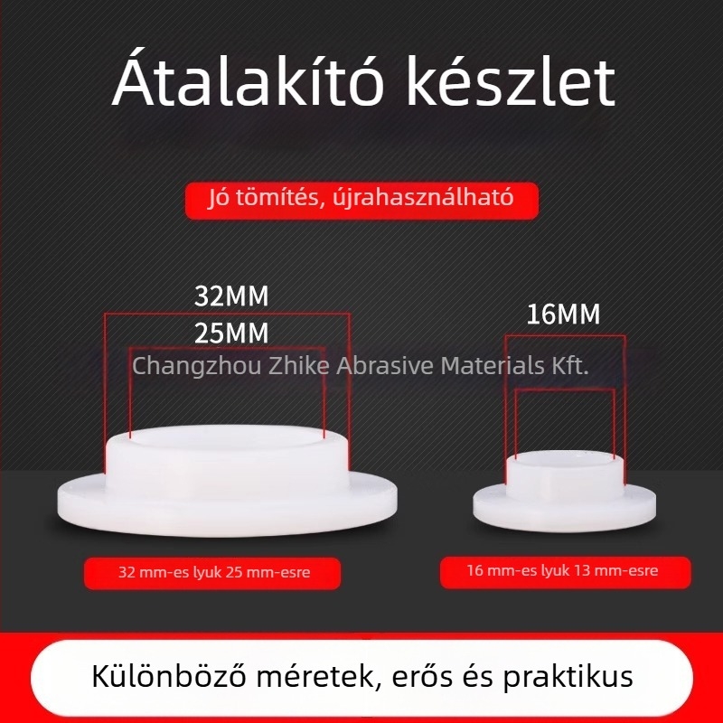 Fúróadapter gyémánt belső furattal, redukáló hüvely és nyílás alátét