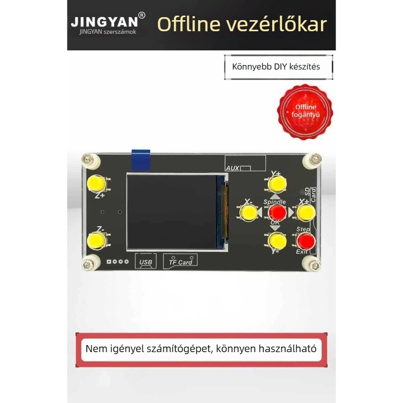 Mini CNC1310 gravírozó és lézeres jelölő gép asztali faipari munkákhoz