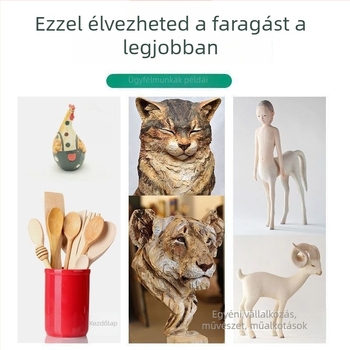 Elektromos favágó- és faragó eszköz faragáshoz és gravírozáshoz | Plug-in tápegység, 220–280V, alkalmas fához, táblákhoz és DIY bonsai projektekhez