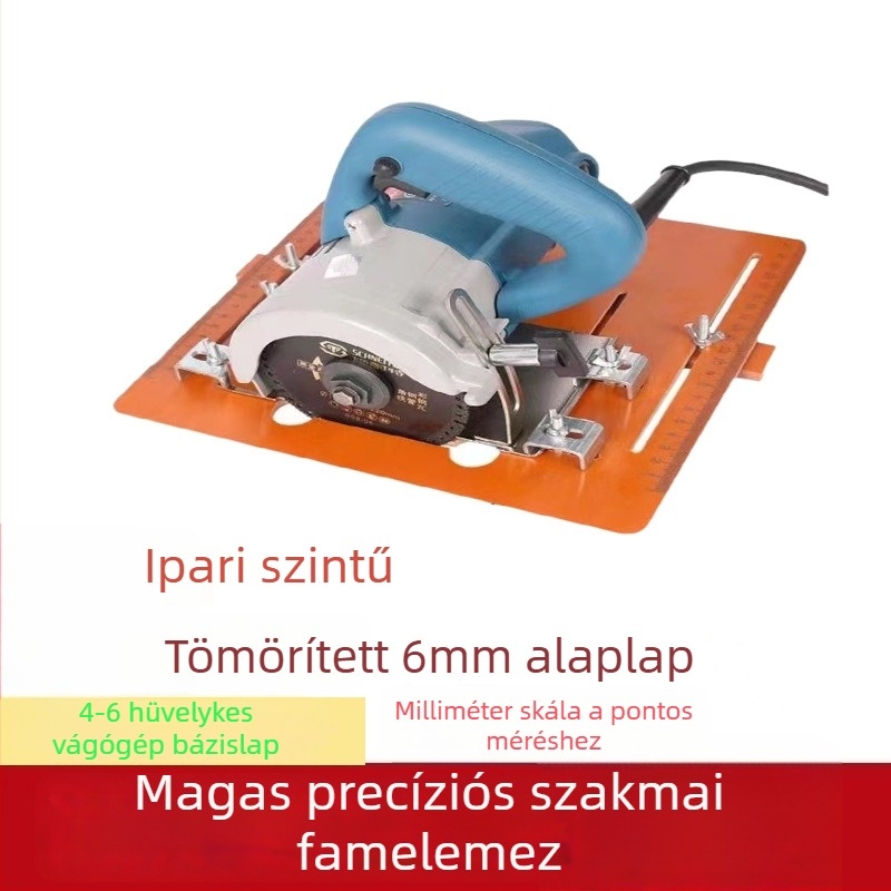 Bakelit alaplemez vágógéphez, többfunkciós, lyukasztásmentes pozicionálás, 45°-os ferde vágás, magas pontosságú famegmunkáló eszköz