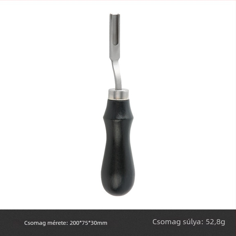 Edge Scraper fa kezelővel – Leather DIY Tool, French Wide Edge, Thinning Knife (Origin: Anhui; Brand: Yl; Nem importált)