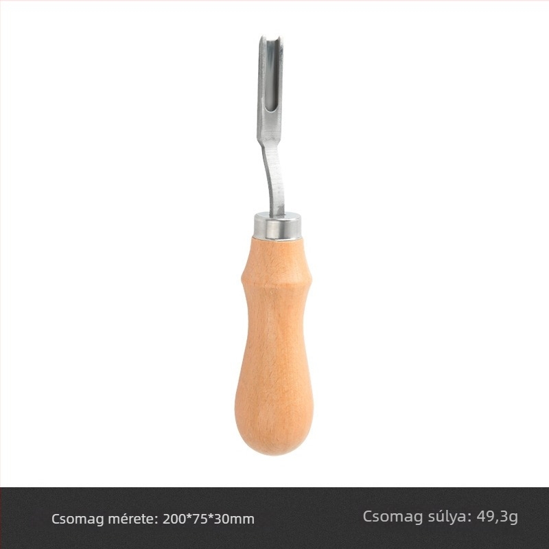 Edge Scraper fa kezelővel – Leather DIY Tool, French Wide Edge, Thinning Knife (Origin: Anhui; Brand: Yl; Nem importált)