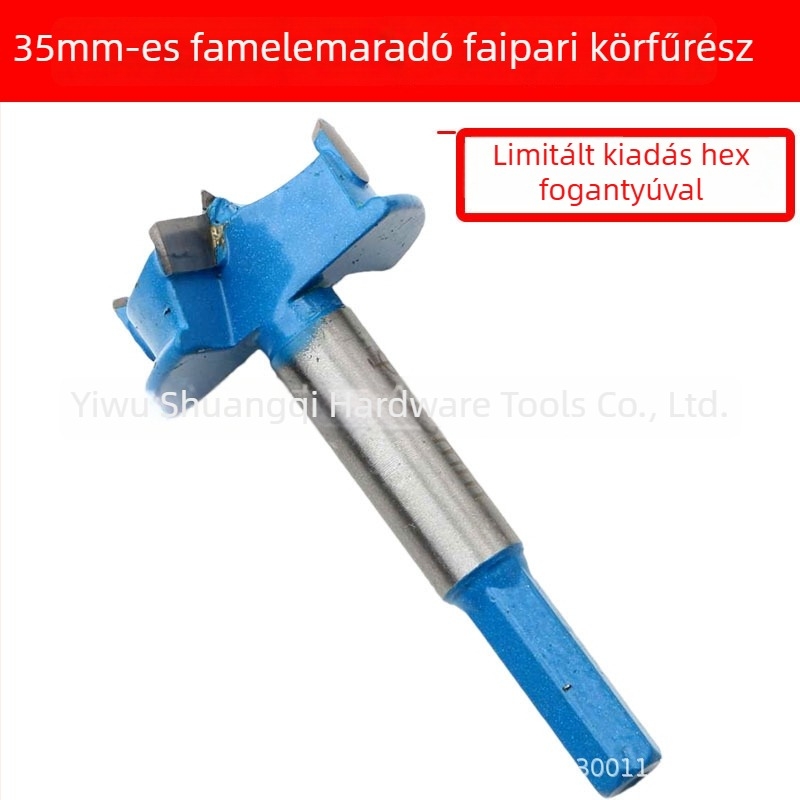 35 mm-es famegmunkáló lyuknyitó készülék csuklókhoz, mélységhatárolóval – ötvözet, pozícionáló fúróeszköz
