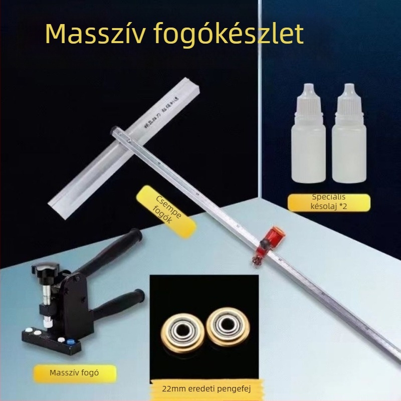 BALO Ordinary glass knife — csempevágó nagy kerékkel és T-alakú pengével, csempeket, üveget és padlóburkolatokat vágó; csempe választó fogók