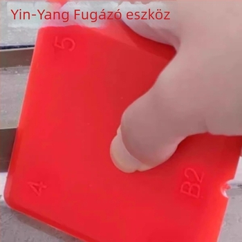Szilikon spatula üveg tömítővarrások befejezésére, ajtók és ablakok éleihez. Márka: Friendly; Modell: Flat knife; Fő piac: Óceánia