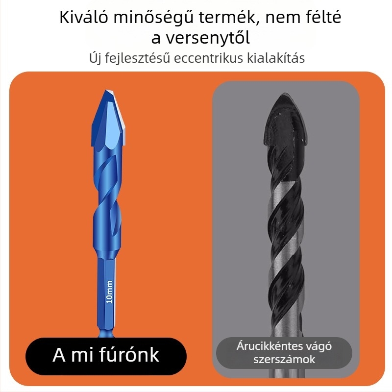 Excentrikus száraz fúróbit wolfrám-ötvözetből kerámia burkolatokhoz, üveghez, betonhoz és fémhez – lyuknyitó, Su Jin Tools