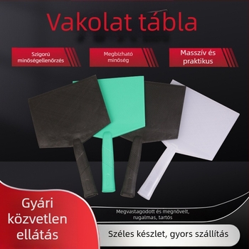 Műanyag megvastagított, többfunkciós glettvasz, síklapos pengével