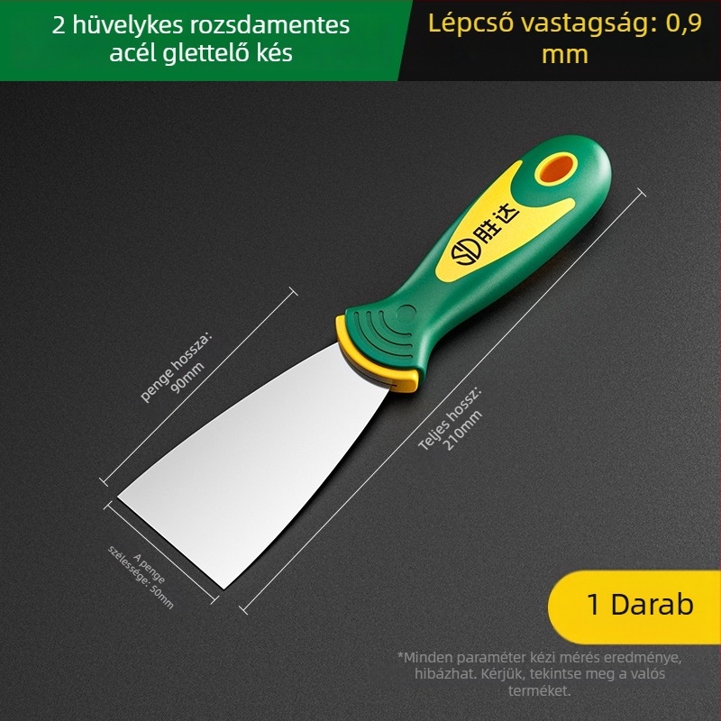 Súlyos felépítésű kaparó és glettkés – vas faltisztító eszköz (Shengda)