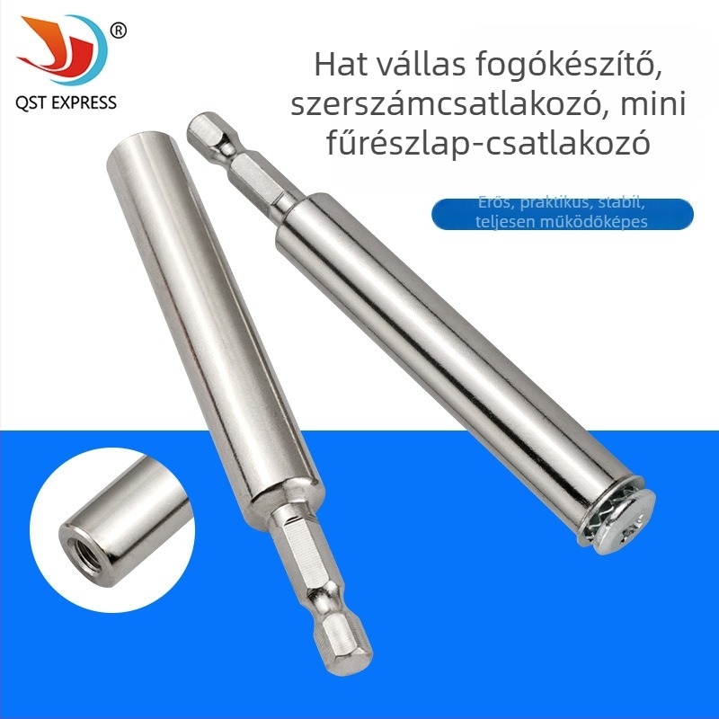 Fűrészlap-hosszabbító rúd hatszögű markolattal — mini fűrészlap összekötő rúd, Márka QST EXPRESS, Anyag Purple sandalwood
