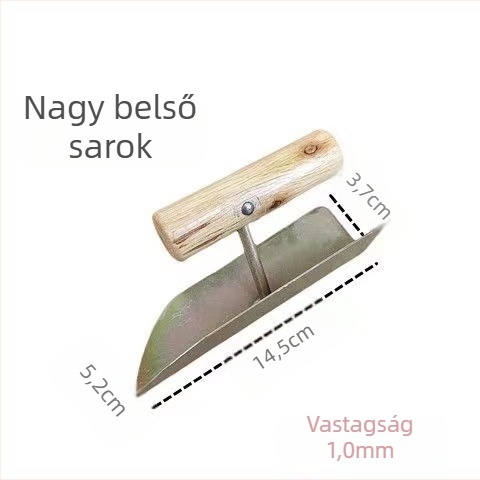 Loud fal sarok vakoló eszköz, Scimitar típus, dekoratív sarkokhoz az építészetben