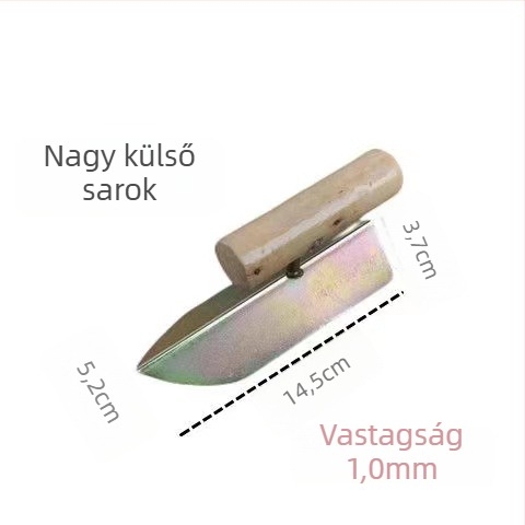 Loud fal sarok vakoló eszköz, Scimitar típus, dekoratív sarkokhoz az építészetben